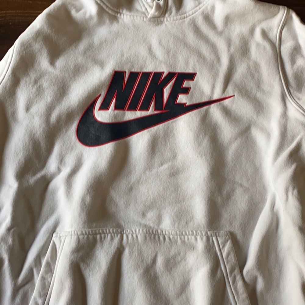 White Nike sweatshirt
